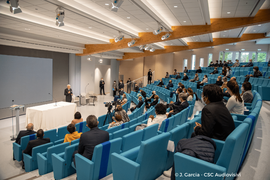 Im Saal des Zentrums der Fokolar-Bewegung. Foto: CSC Audiovisivi