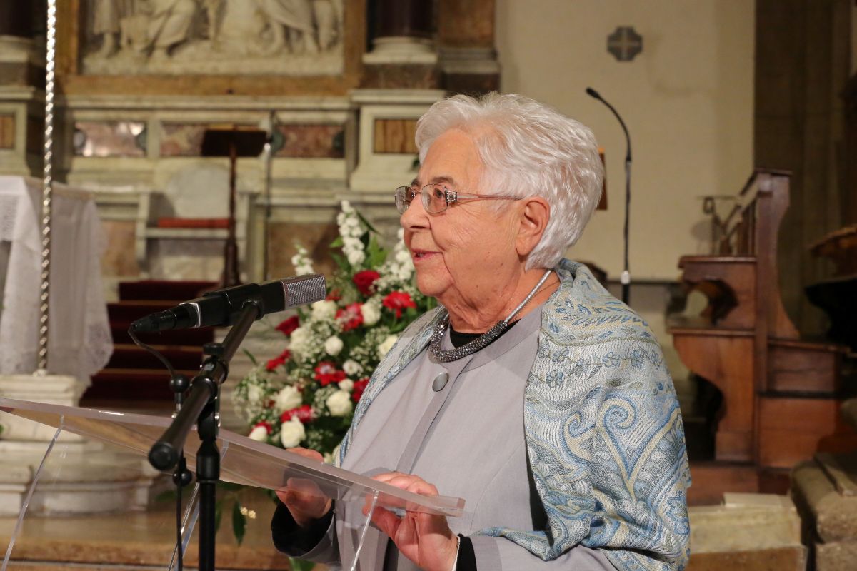 Maria Voce spricht beim Seligsprechungsprozess. Foto: CSC Audiovisivi