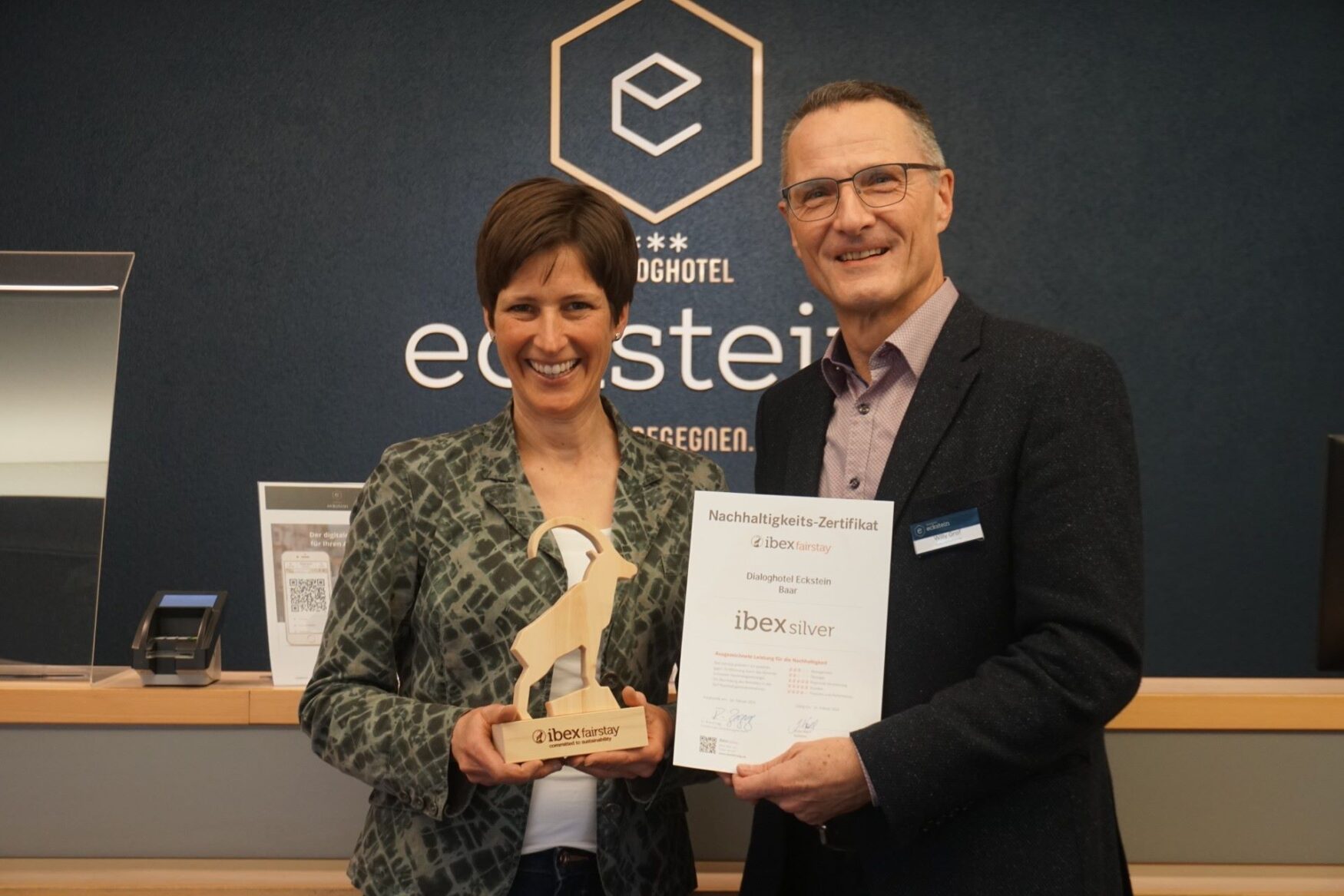 Nachhaltigkeits-Zertifizierung Dialoghotel Eckstein 2024; Foto: Dialoghotel Eckstein