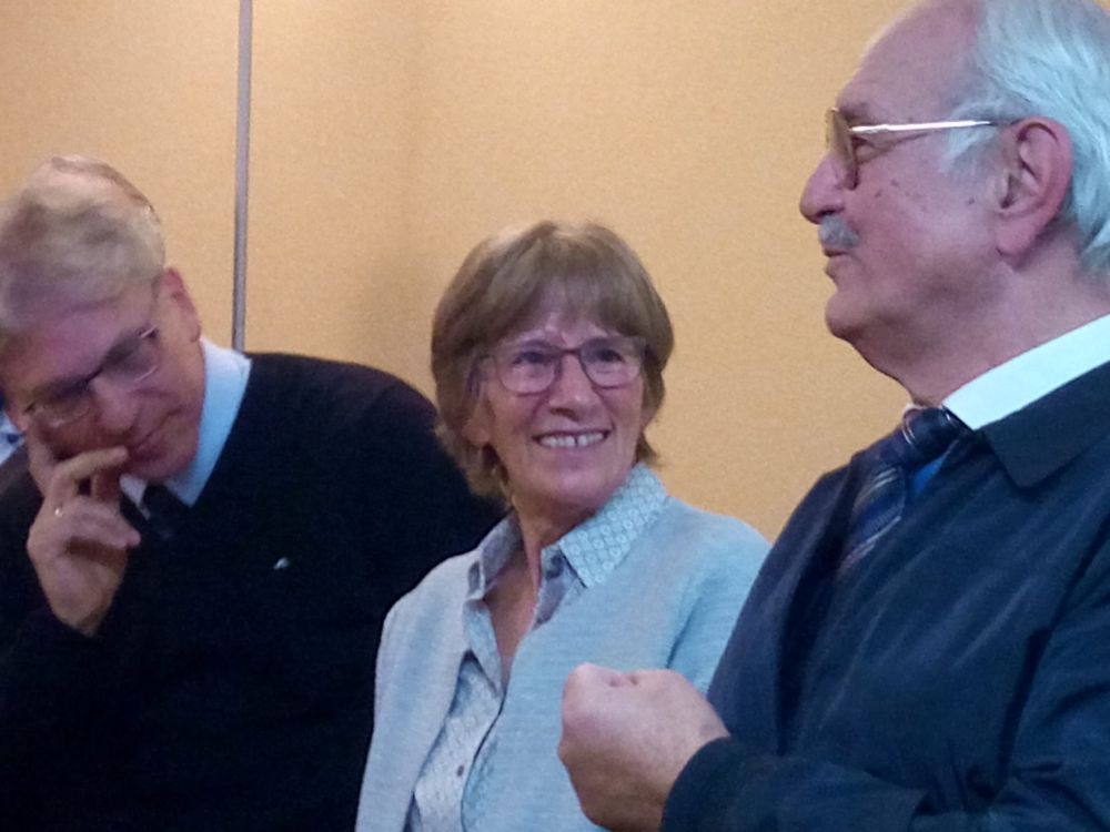 Generalsekretär Olav Fykse Tveit, Luzia-Tersa Wehrle, Georges (Yorgo) Lemopoulos; Foto: Valter Muniz